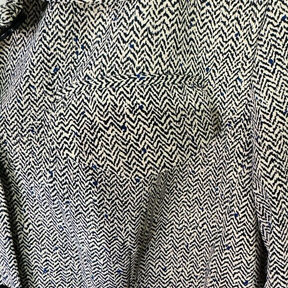 EVAN PICONE 100% Silk Brown & Beige 4 Button Blazer Womens 14 Lined Pockets Vtg - Picture 3 of 8